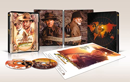 【Amazon.co.jp限定】インディ・ジョーンズ 最後の聖戦 4K Ultra HD+ブルーレイ スチールブック仕様)(ミニポスター付き) [4K ULTRA HD + Blu-ray]