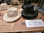 無印良品 ラフィア つば広中折れハット
