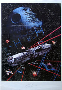 ジョージ・ルーカスのサイン入り「スター・ウォーズ」ポスター