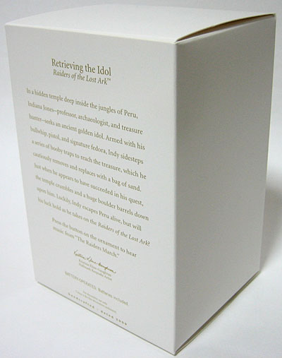 インディ・ジョーンズ Hallmark Retrieving the Idol レイダース/失われたアーク《聖櫃》