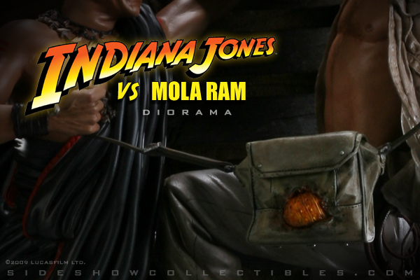 Indiana Jones Vs Mola Ram Polystone Diorama