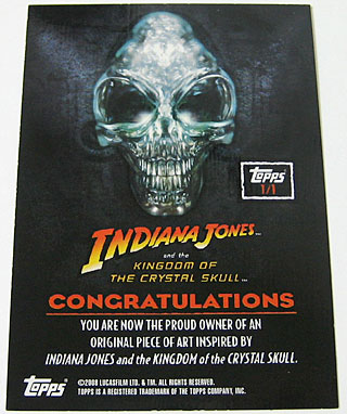 インディ・ジョーンズ4 TOPPS カード