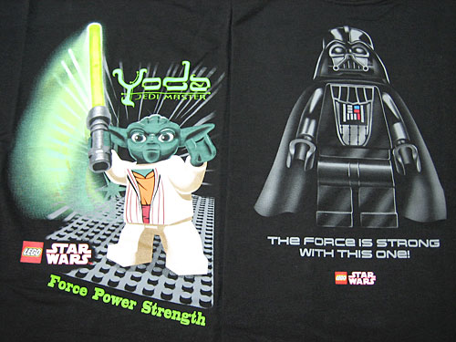 スター・ウォーズ LEGO Tシャツ ヨーダとダース・ベイダー
