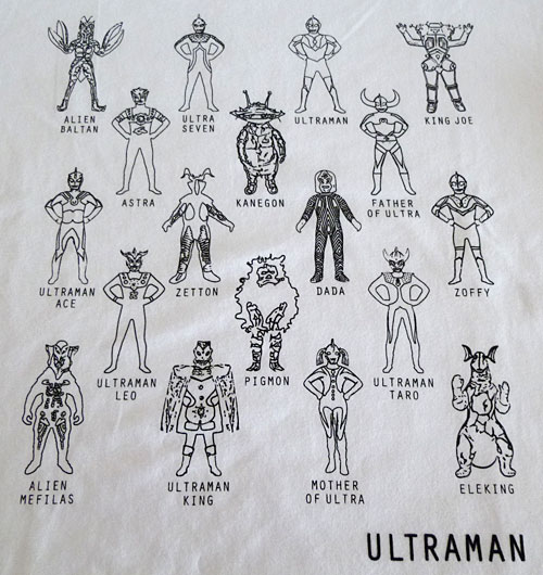 インディ・ジョーンズ ユニクロ Tシャツ UT「HEROES IN THE WORLD」『ウルトラマン』